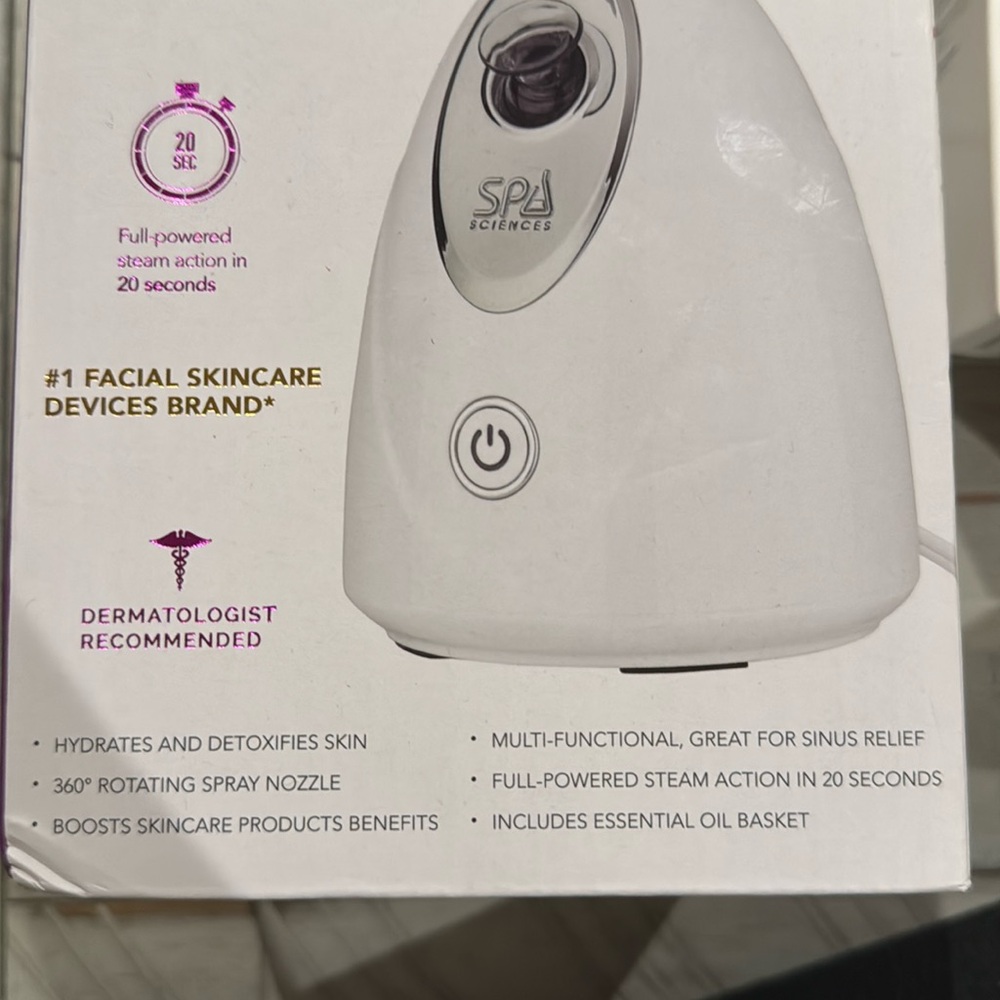 Cirra Spa Sciences Facial Steamer UVC Sanitizing Protection Aromatherapy